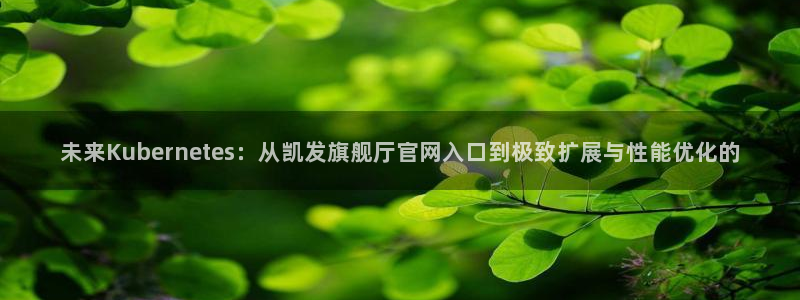 杏悦网址：未来Kubernetes：从凯发旗舰厅官网入口到极致扩展与性能优化的